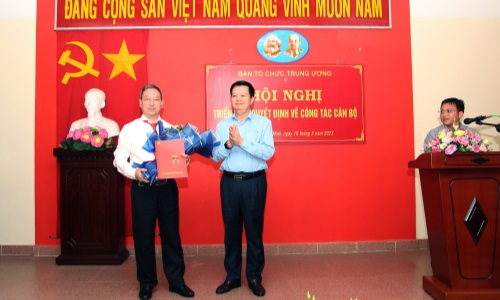 Bổ nhiệm tân Phó Vụ trưởng Vụ Địa phương III, Ban Tổ chức Trung ương